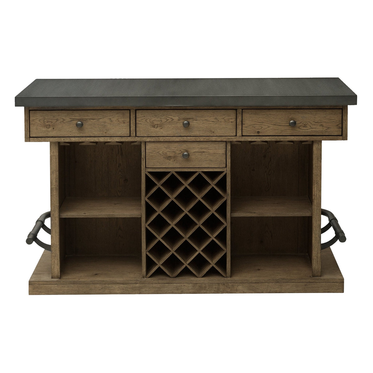 Lt Oak & Metal Top Bar Consoles & Sideboards| Hooker