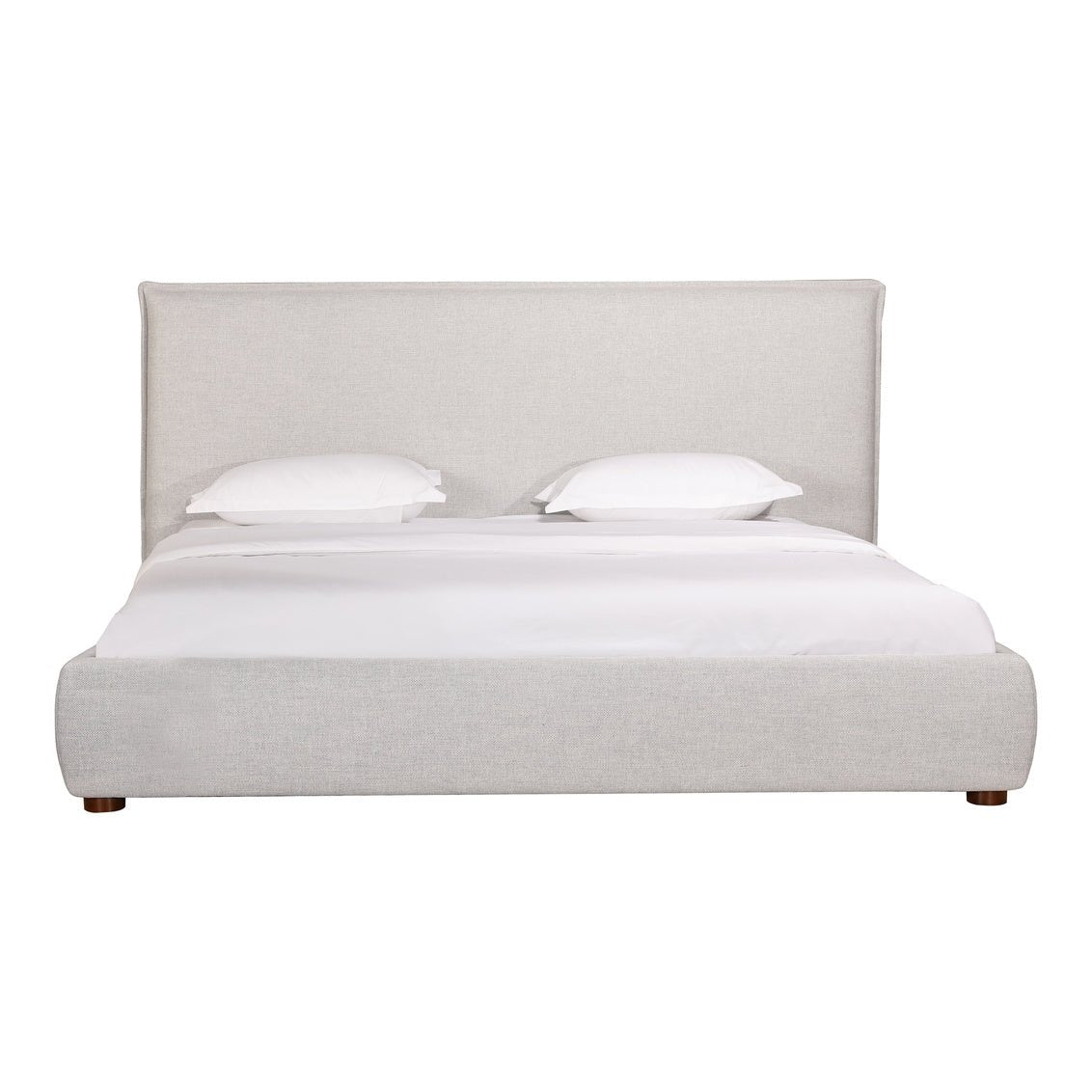 Luzon King Bed Light Grey Beds| Moe's Home