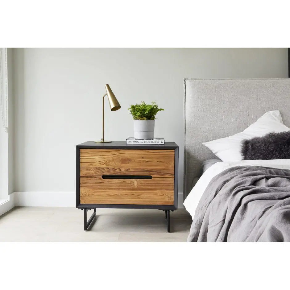 Luzon Queen Bed Light Grey Beds| Moe's Home