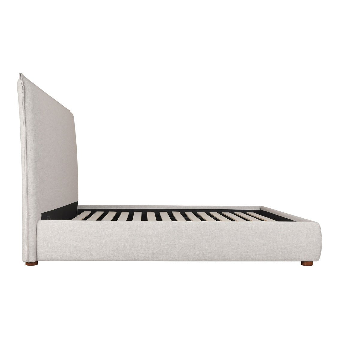 Luzon Queen Bed Tall Headboard Light Grey Beds| Moe's Home