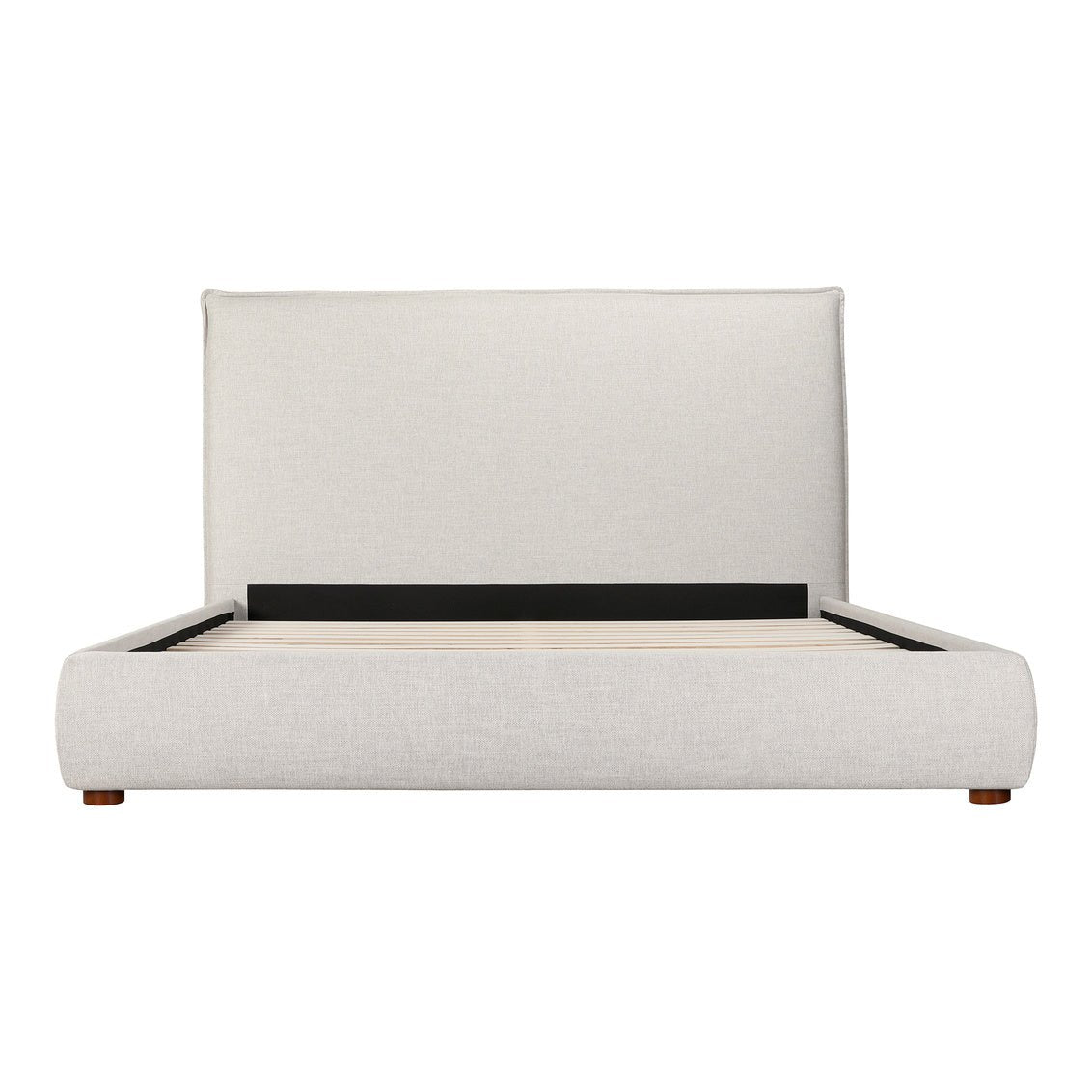 Luzon Queen Bed Tall Headboard Light Grey Beds| Moe's Home