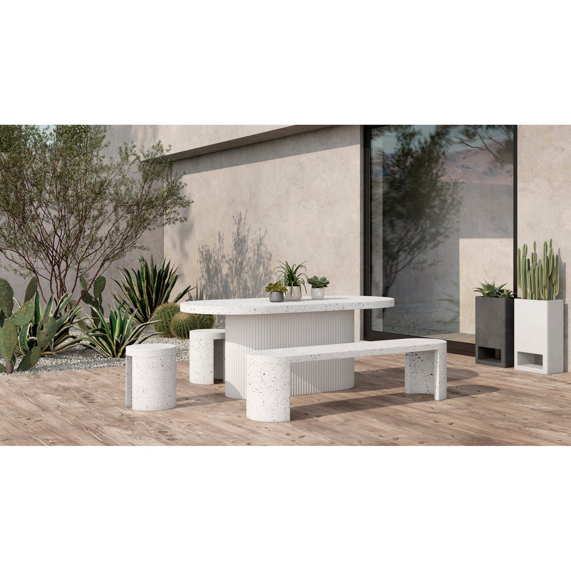 Lyon Outdoor Stool Outdoor Living| Moe's Home