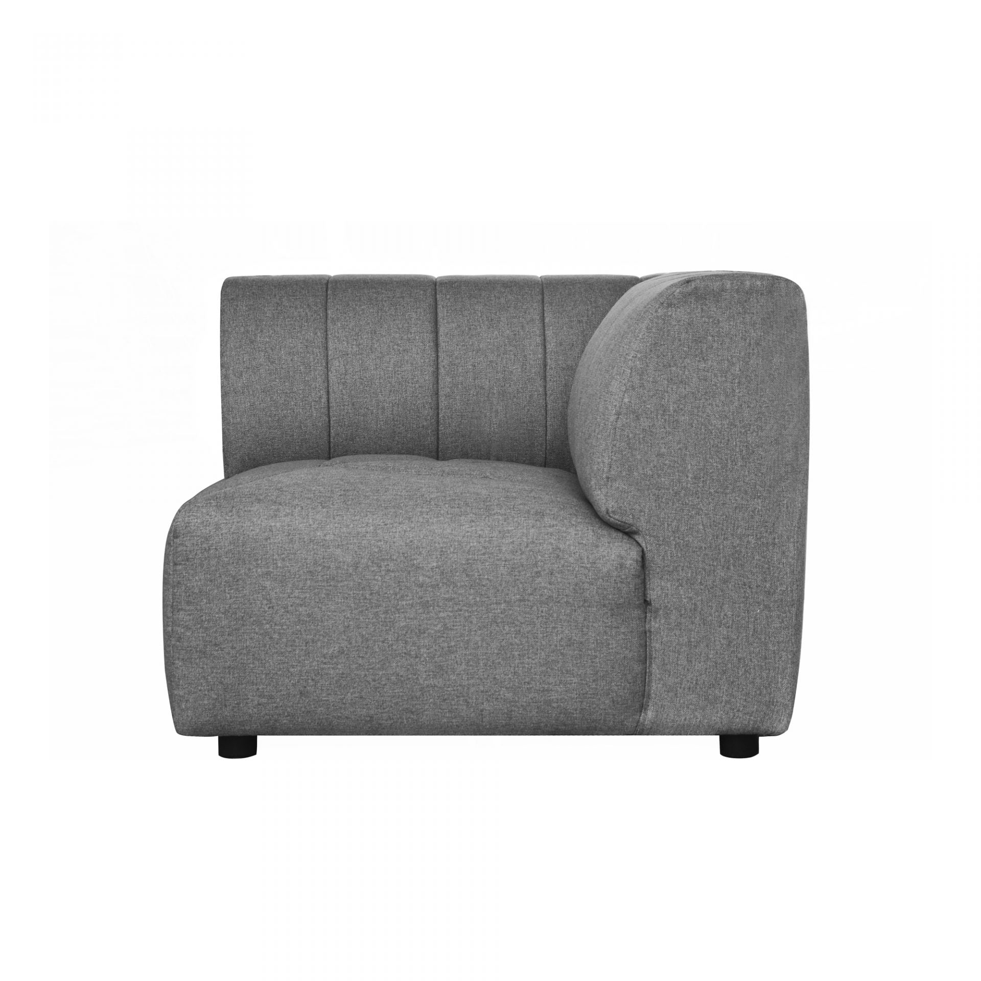 Lyric Arm Chair Left Grey Sectionals| Moe's Home