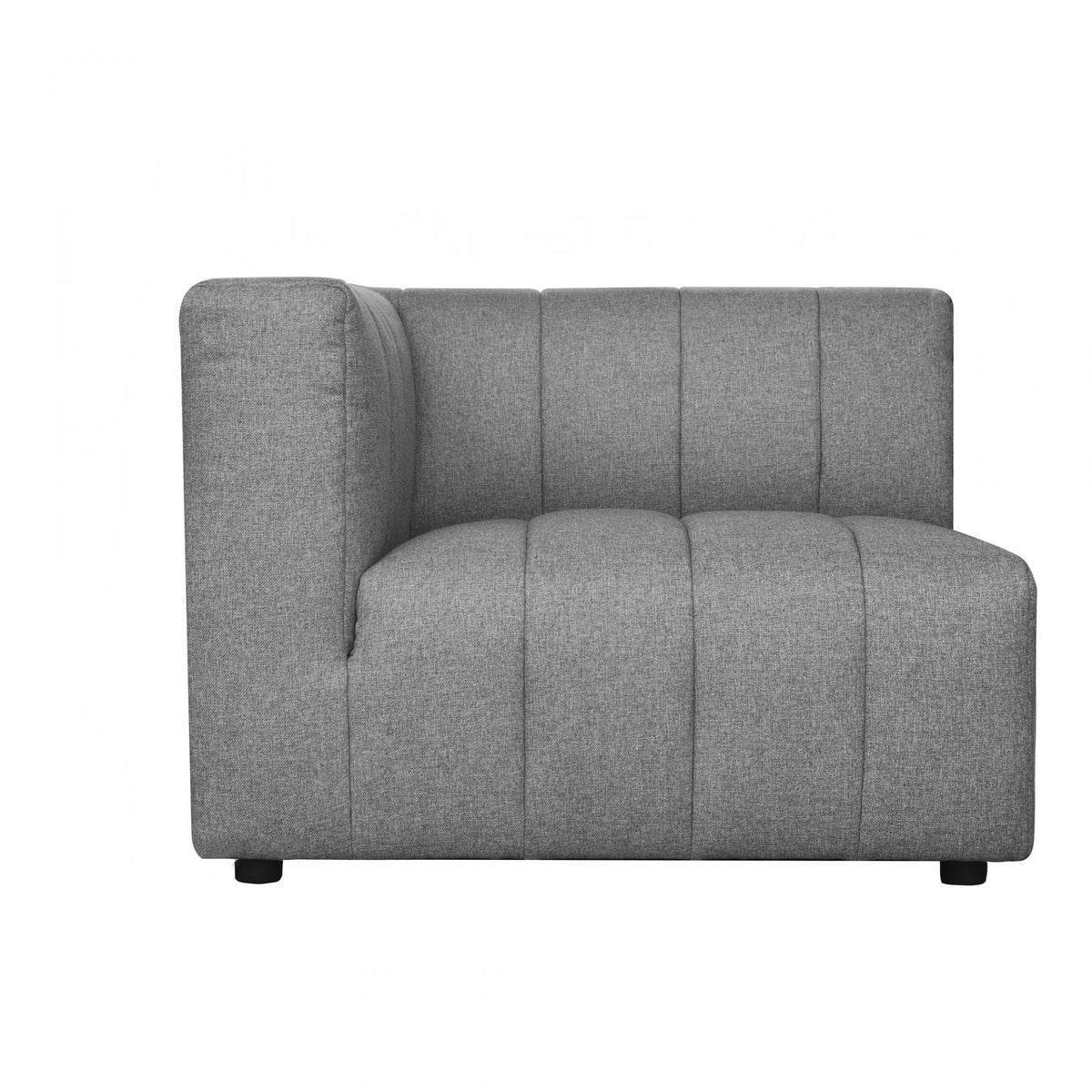 Lyric Arm Chair Left Grey Sectionals| Moe's Home