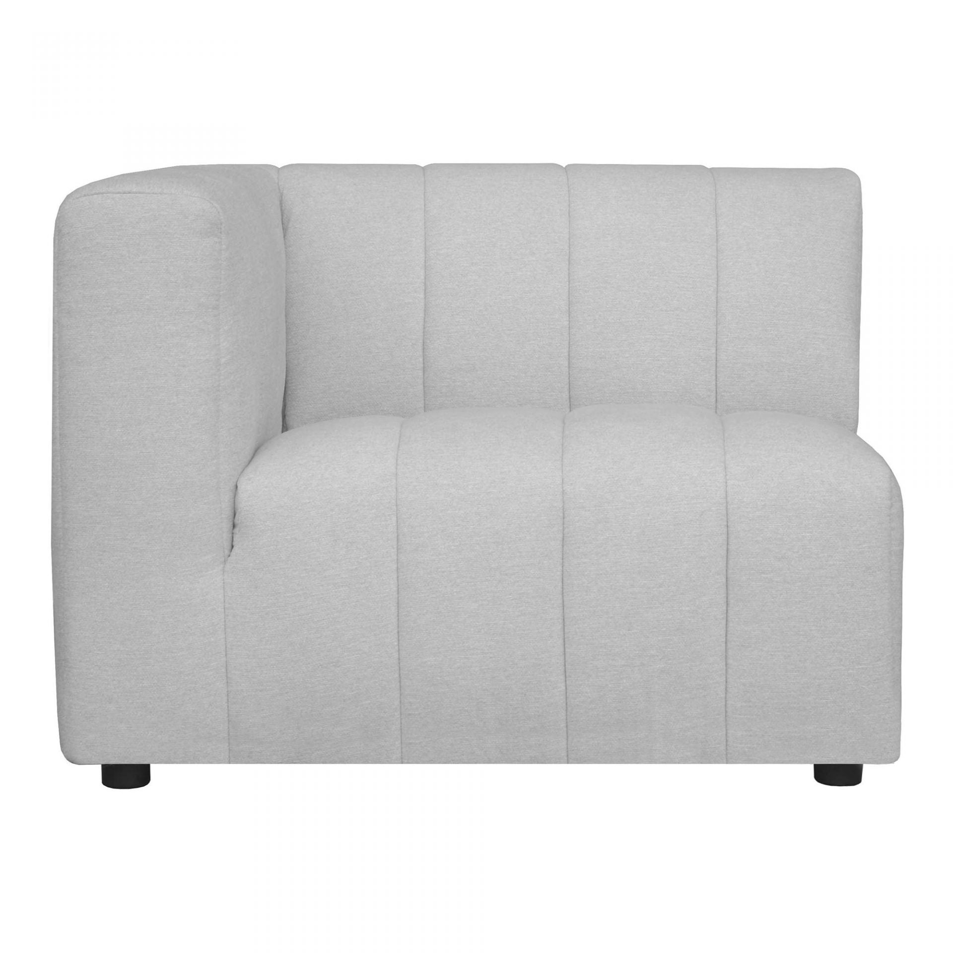 Lyric Arm Chair Left Oatmeal Sectionals| Moe's Home