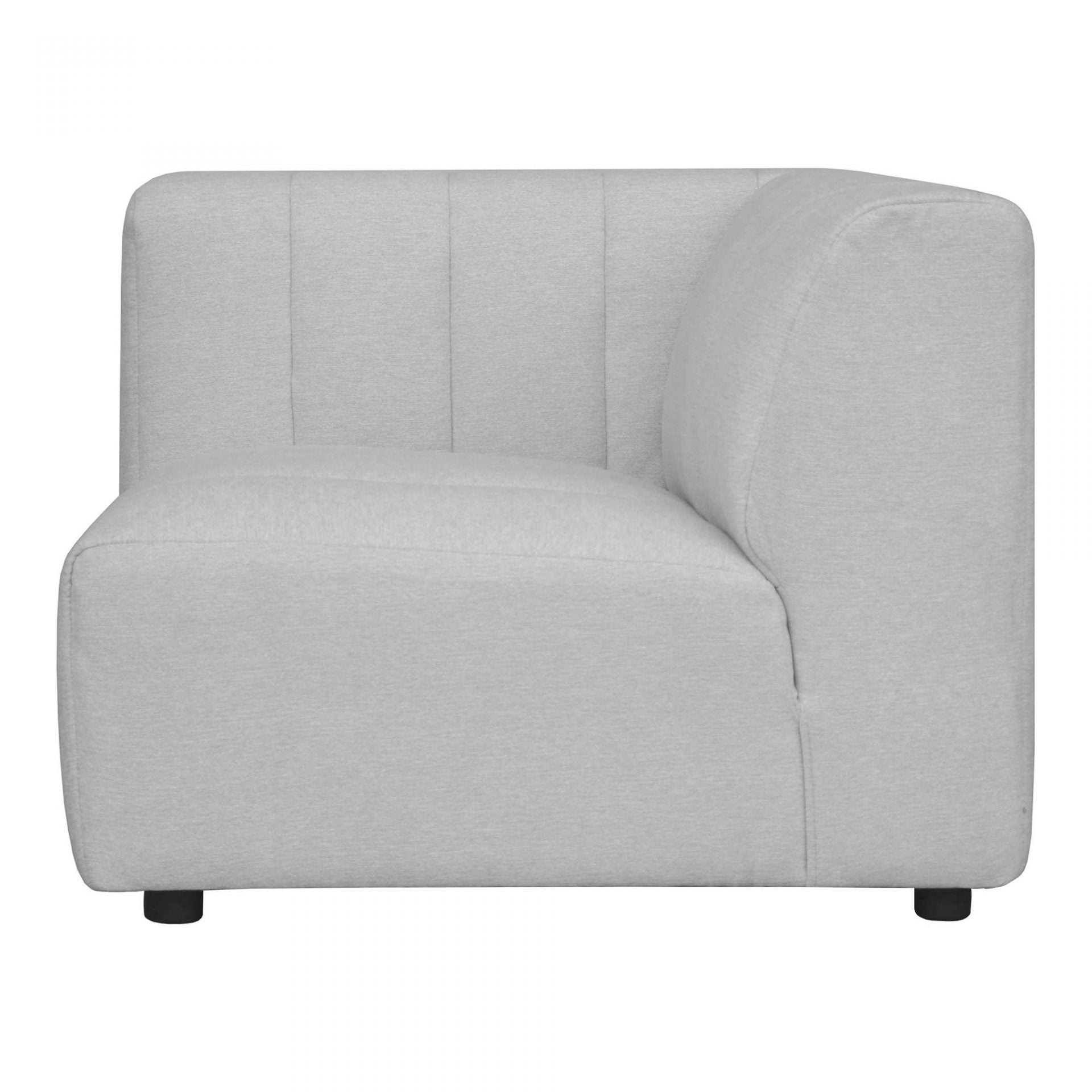 Lyric Arm Chair Left Oatmeal Sectionals| Moe's Home