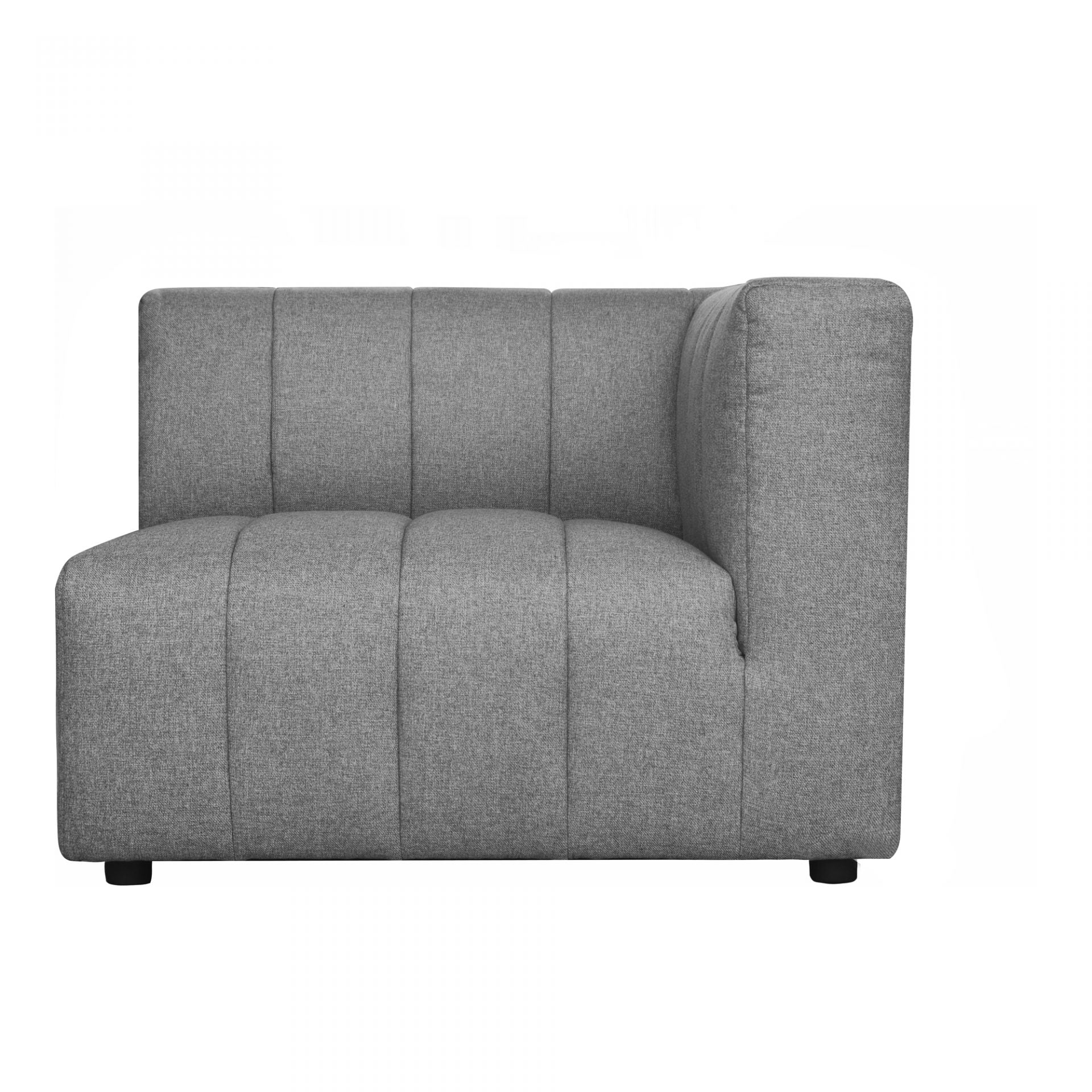 Lyric Arm Chair Right Grey Sectionals| Moe's Home
