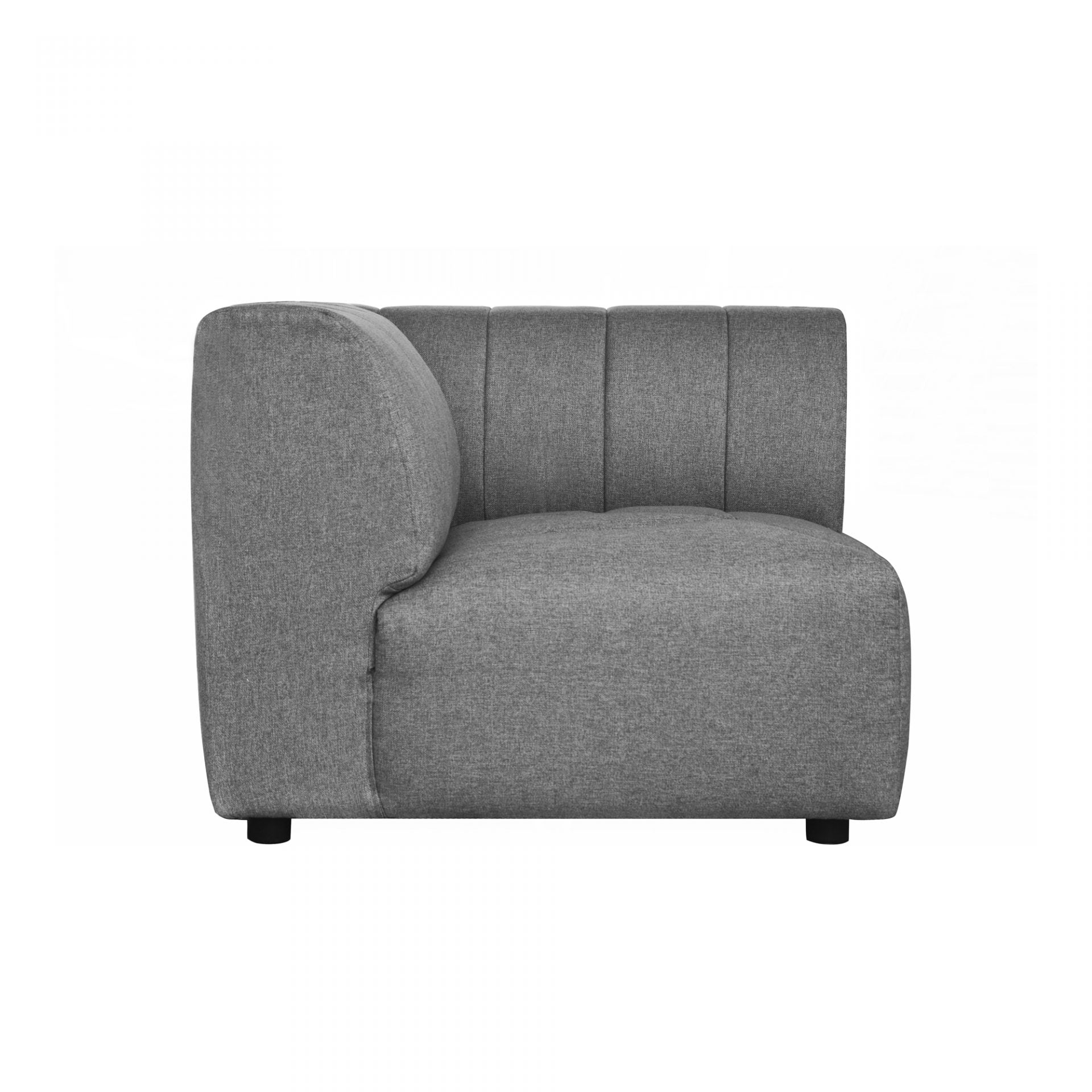 Lyric Arm Chair Right Grey Sectionals| Moe's Home