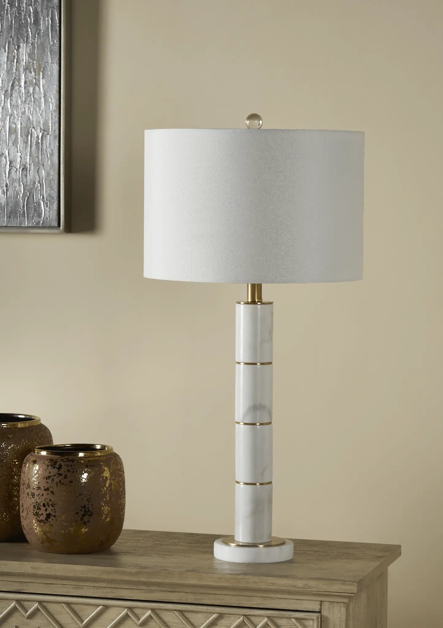 Marble Column Table Lamp Table Lamps| Crestview