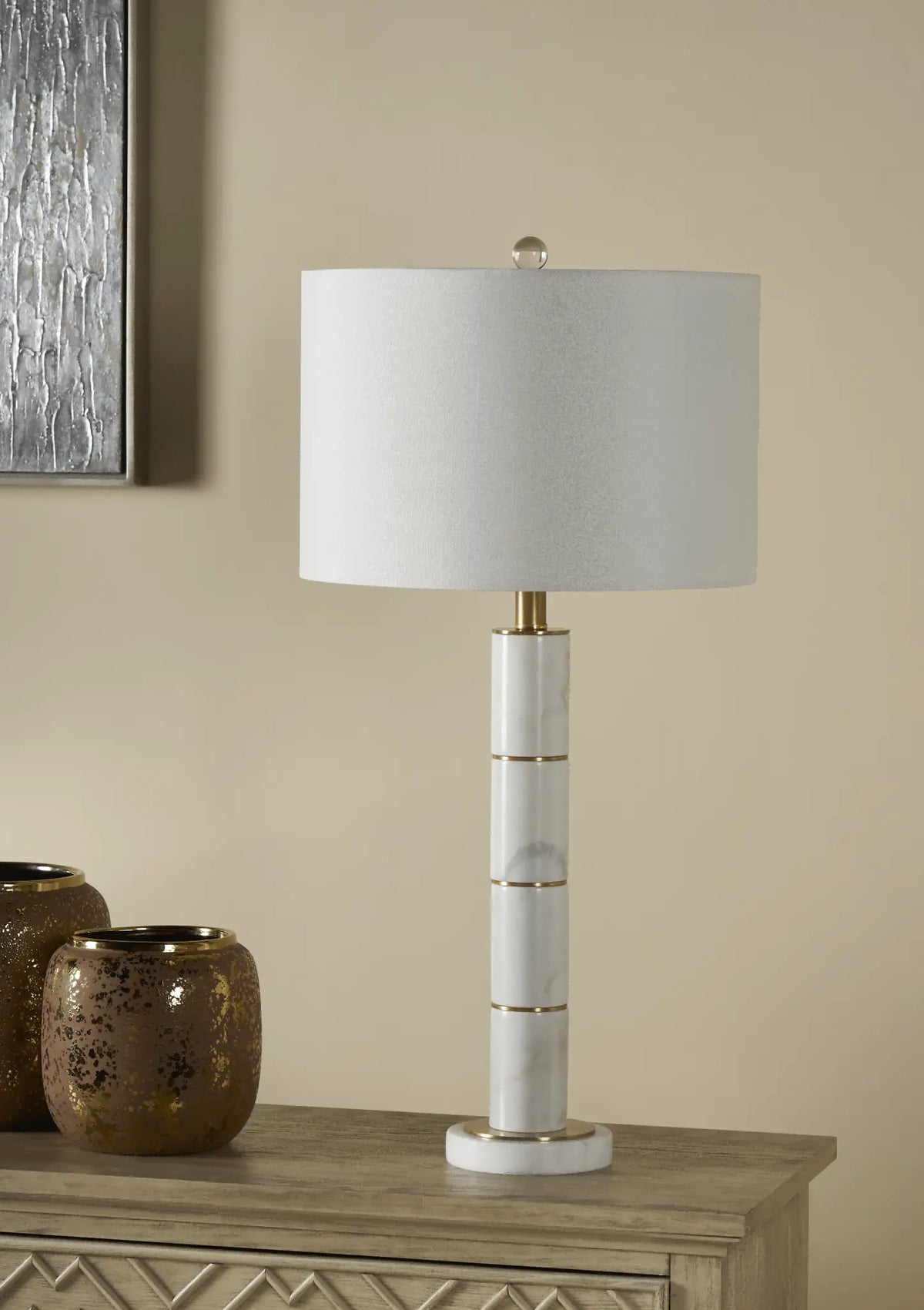 Marble Column Table Lamp Table Lamps| Crestview