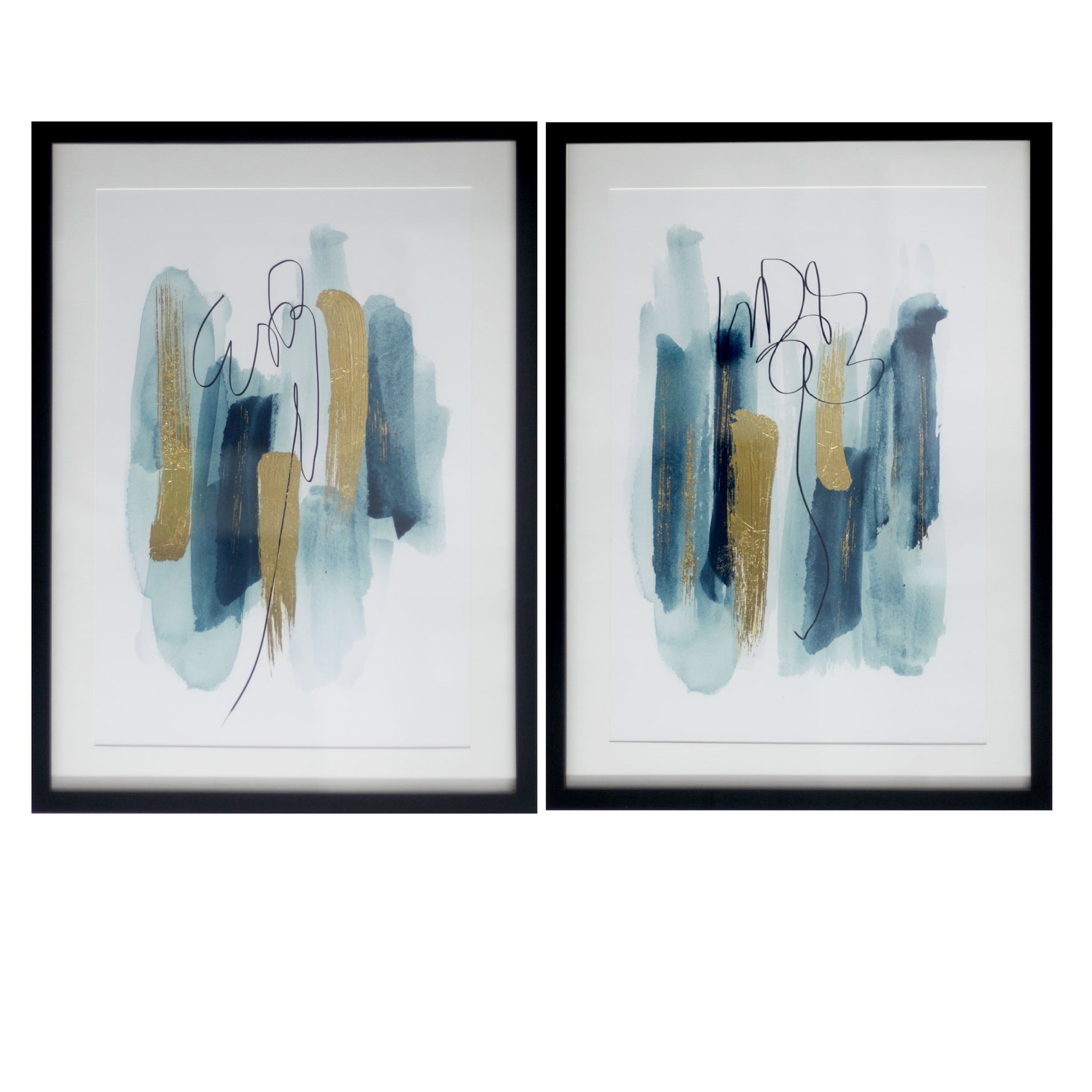 Maya Abstract Framed Wall Art Set of 2 Wall Art| Crestview