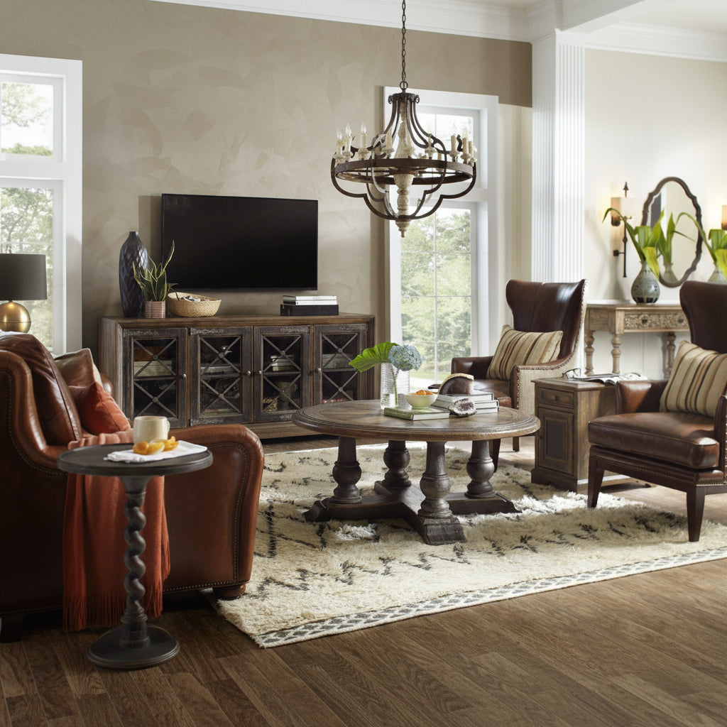 Medina Round Cocktail Table Coffee Tables| Hooker