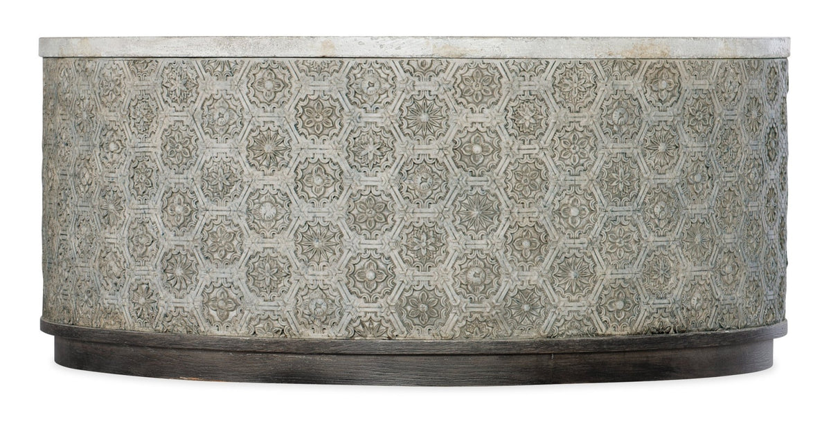 Melange Greystone Round Cocktail Table Coffee Tables| Hooker