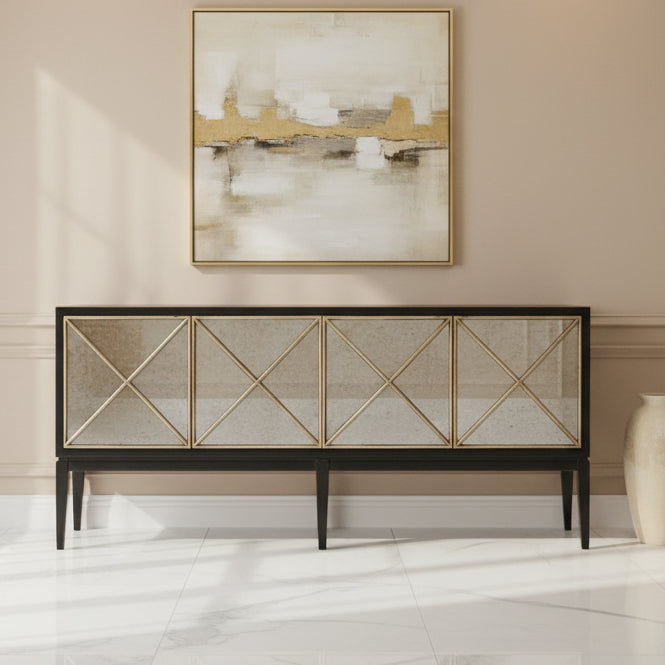 Melange Jova Four-Door Credenza Consoles & Sideboards| Hooker
