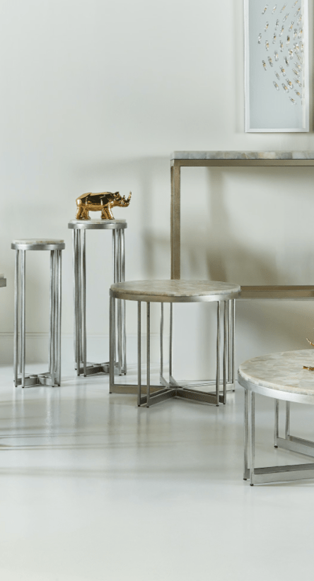 Melange Marin Round Lamp Table Accent & End Tables| Hooker