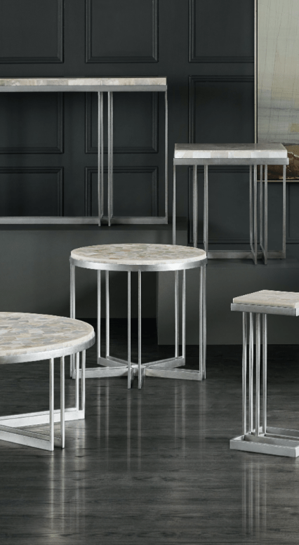 Melange Marin Round Lamp Table Accent & End Tables| Hooker