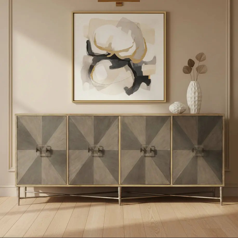 Melange Zola Four-Door Credenza Consoles & Sideboards| Hooker