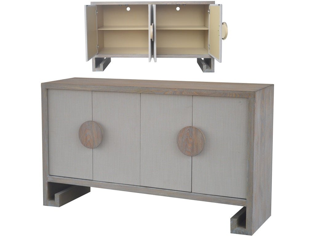 Melbourne Beige Linen Sideboard Consoles & Sideboards| Crestview