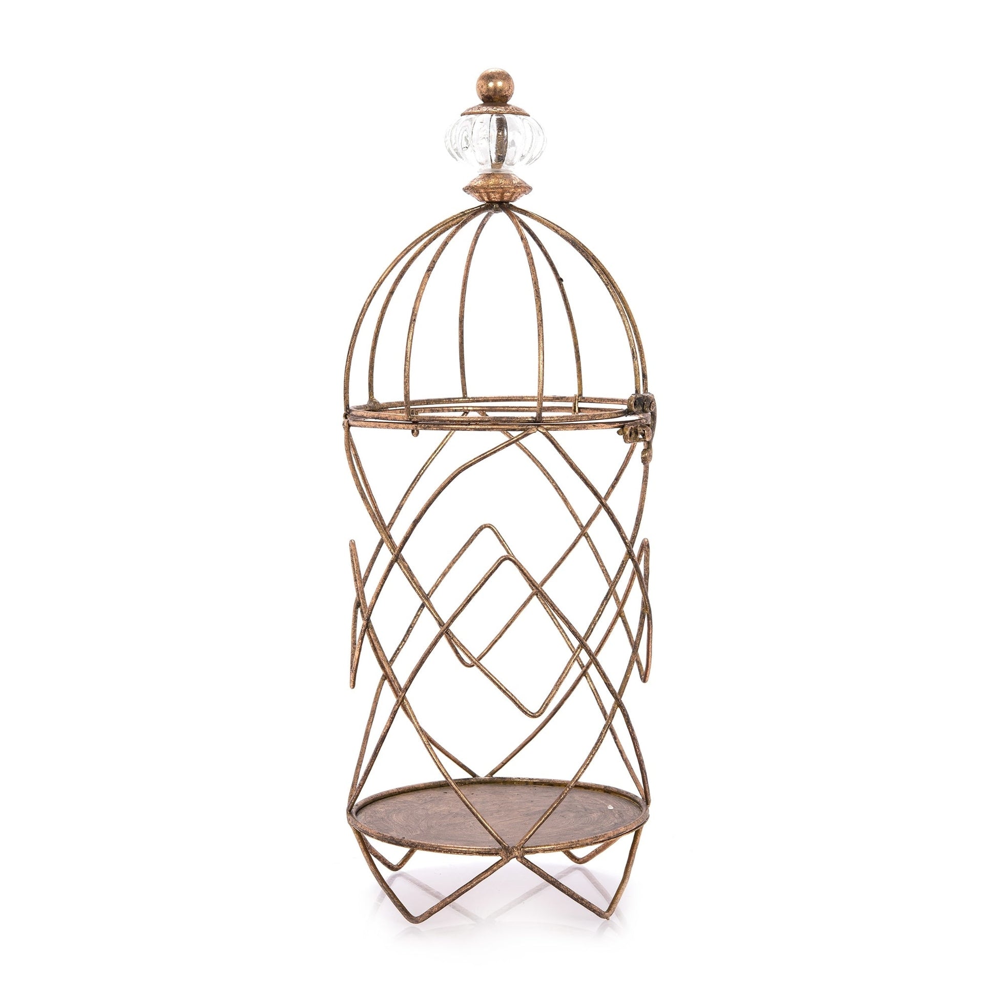 METAL CANDLE HOLDER 17*16*40.5 Candle Holders| Alrugaib Furniture X Nice