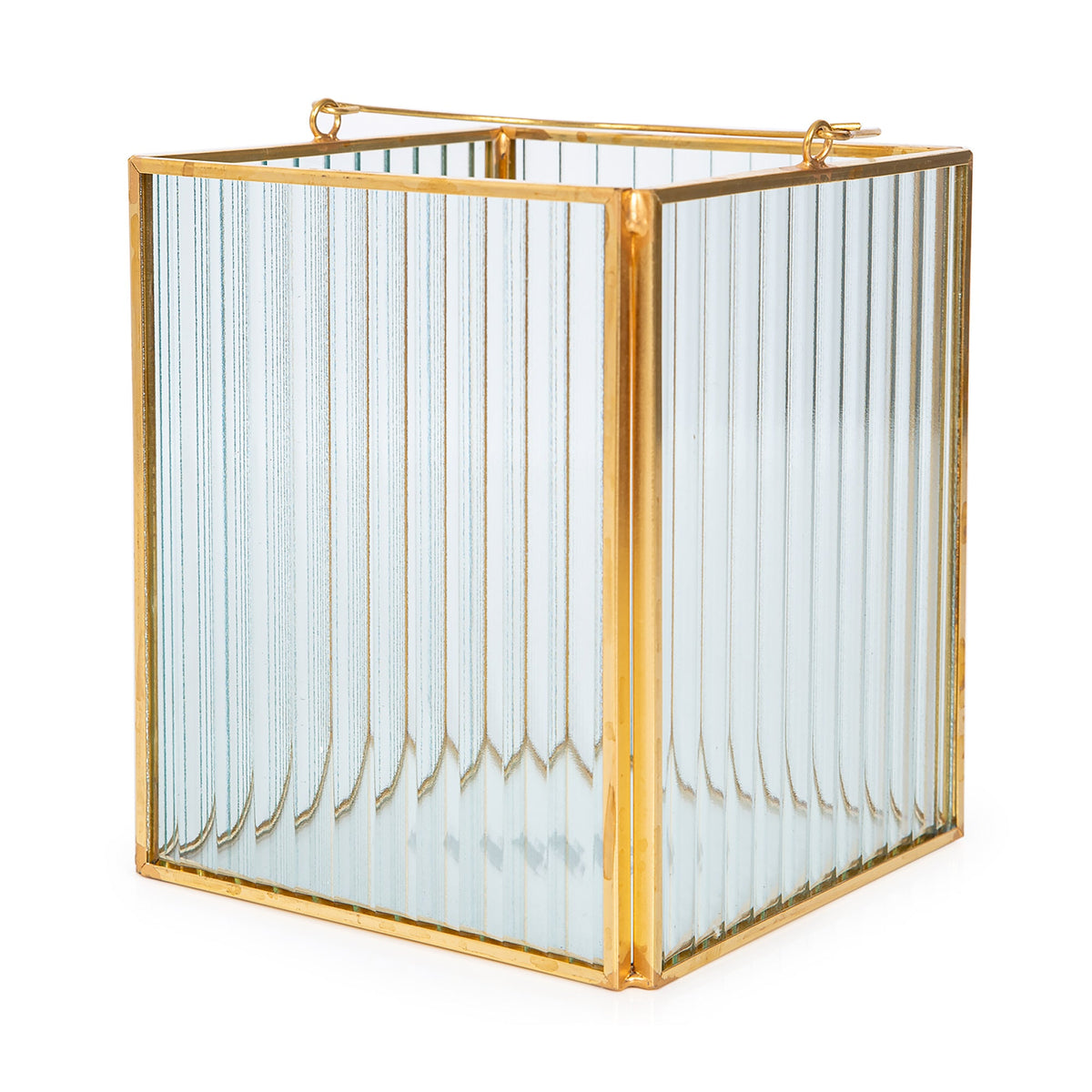 METAL & GLASS CANDLE HOLDER 14X14X17 CM Candle Holders| Alrugaib Furniture X Nice