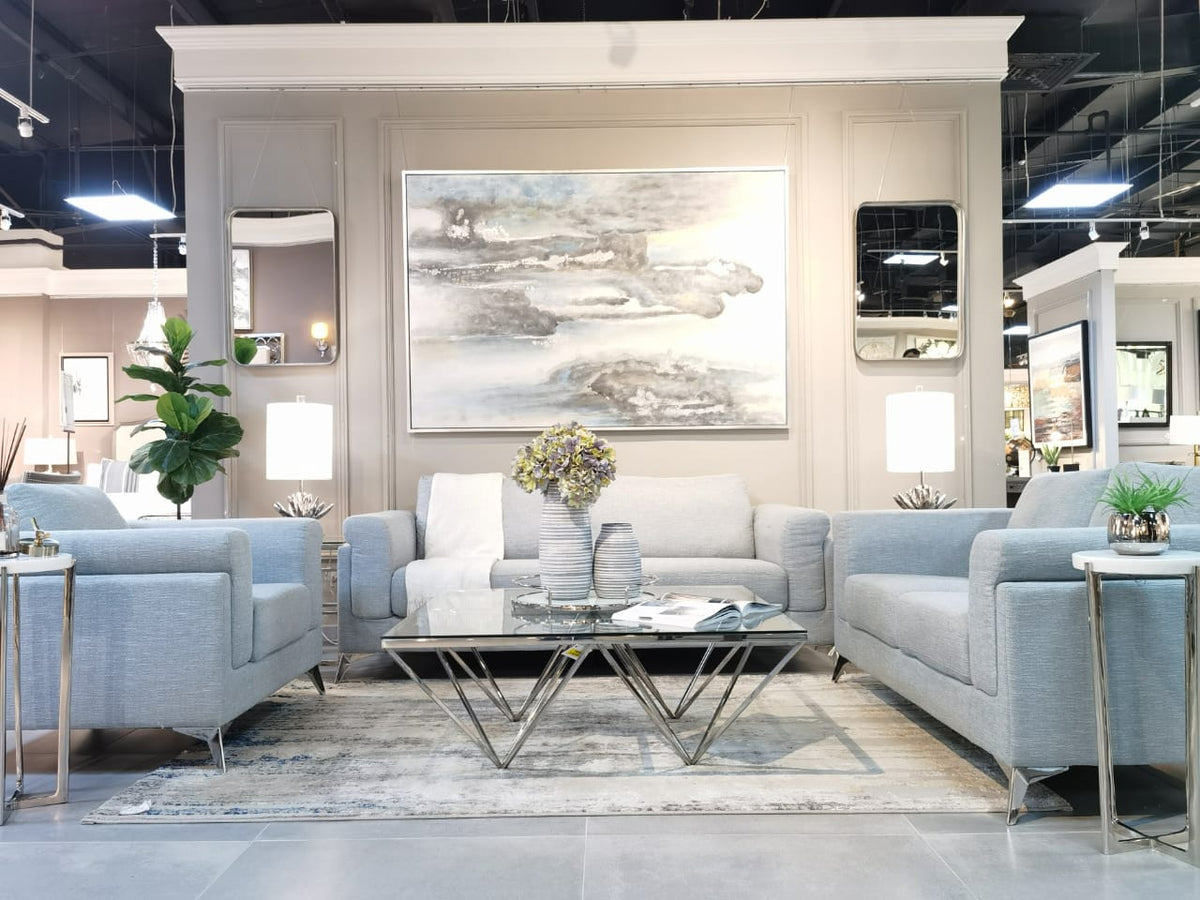 Miami Sky Blue Living Room Set Living Room Sets| Roots Furniture