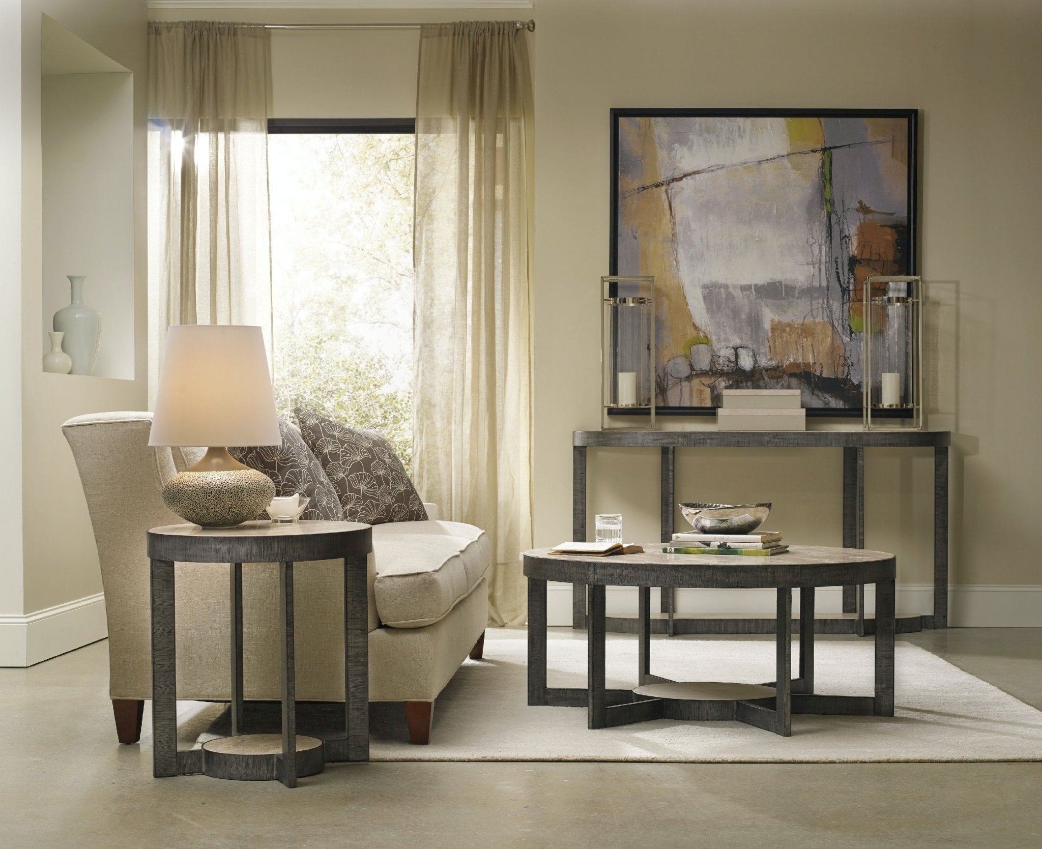 Mill Valley Round End Table Accent & End Tables| Hooker