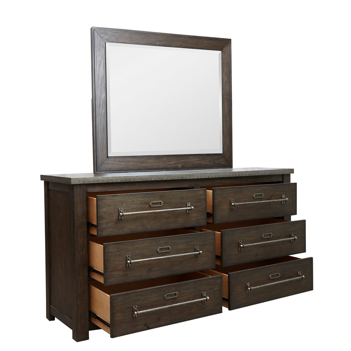 Mirror - Dk Oak Mirrors| Hooker