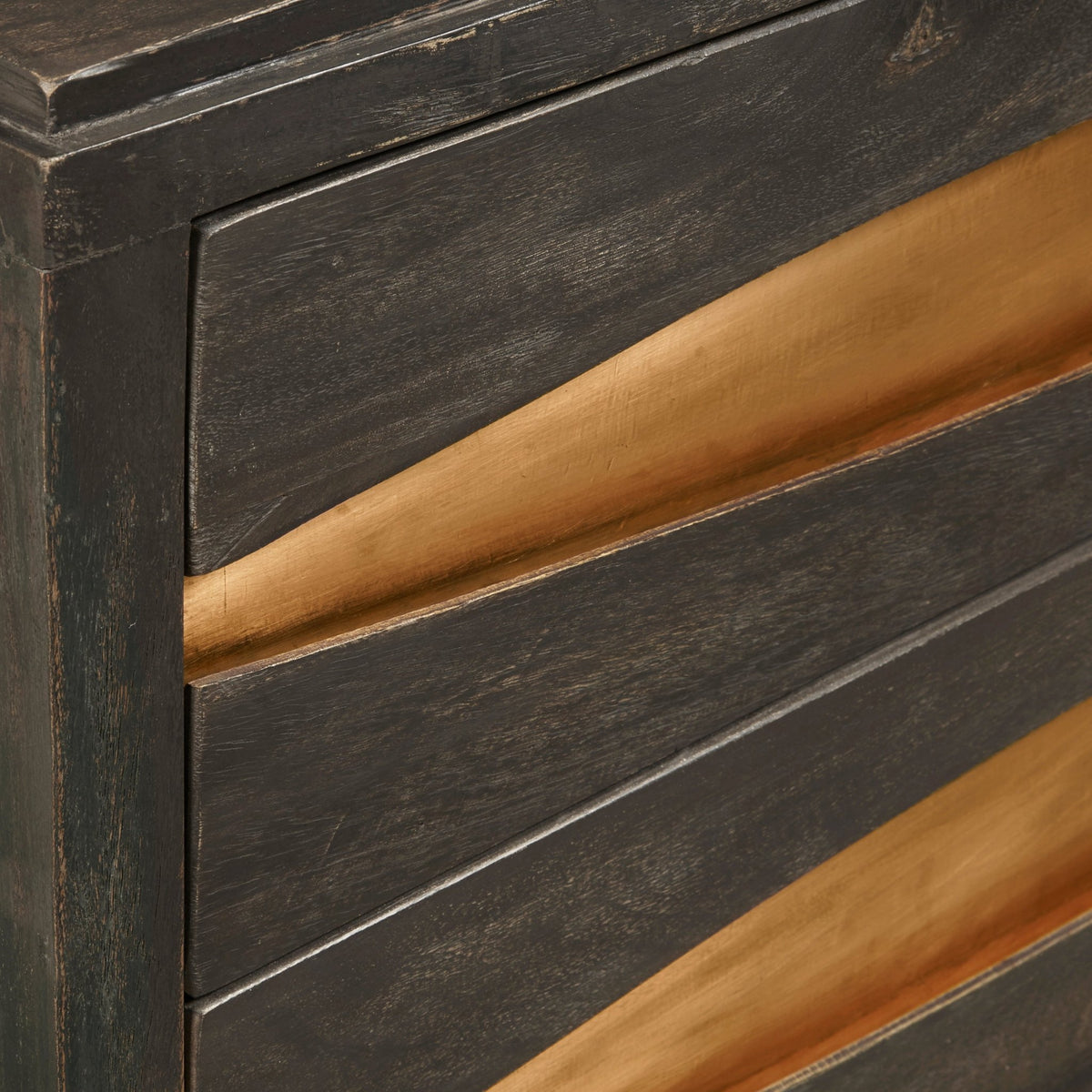 Modern Copper Three Drawer Chest Cabinets & Chests| Hooker