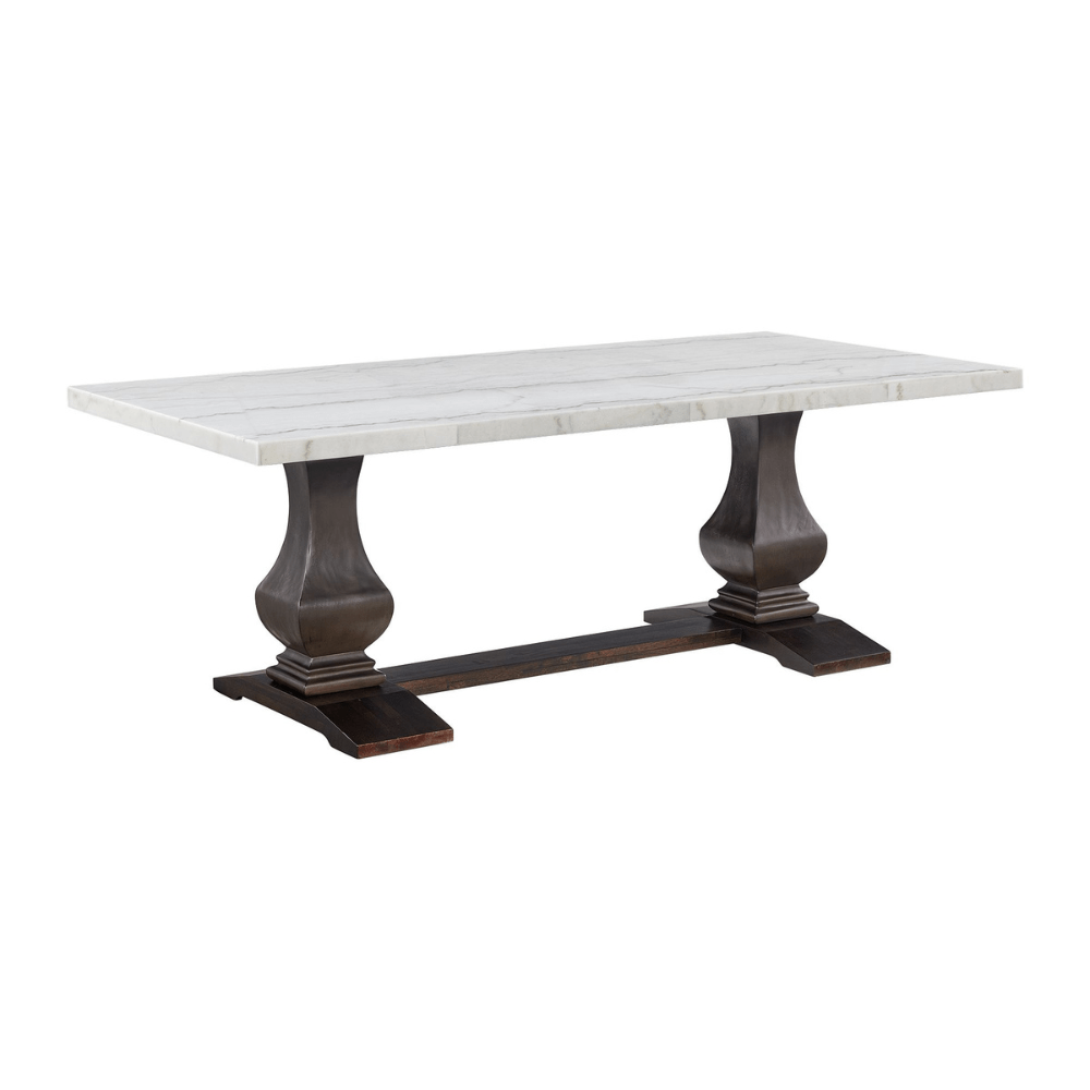 Monticello White Marble Dining Table 8 Chairs With Server Full Set Dining Room Sets| Roots Furniture