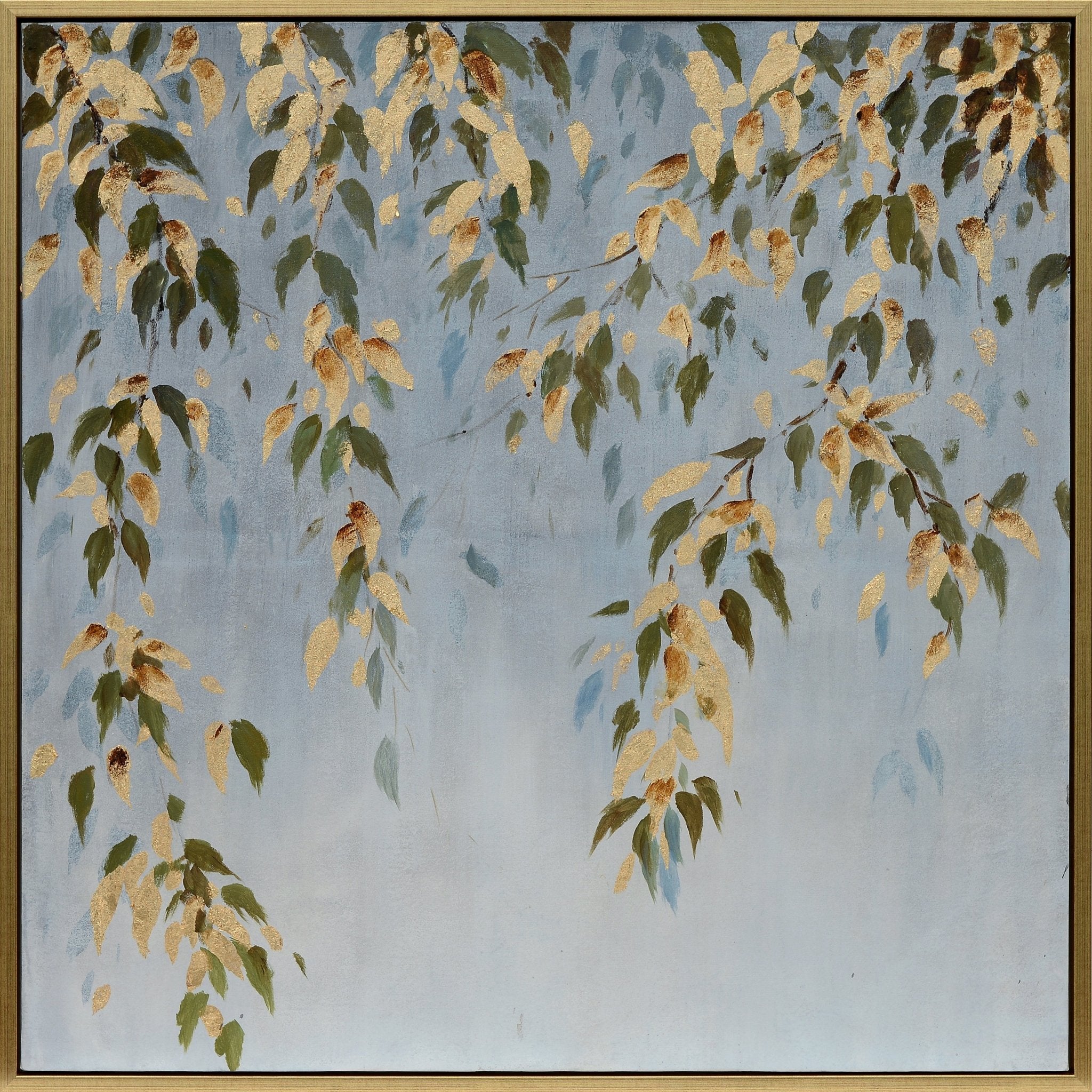 Moss Leaves Handmade Oil Painting Wall Art| Crestview