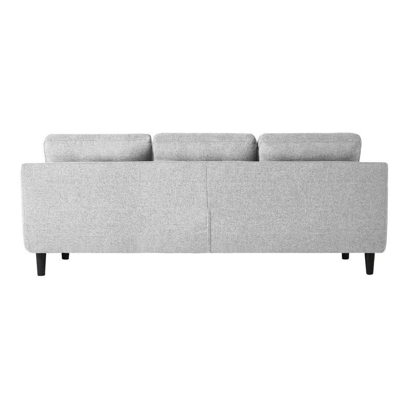 Belagio Sofa Bed With Chaise Light Grey Left - Al Rugaib Furniture (4583226703968)