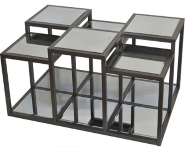 Multi Level Mirror Coffee Table Coffee Tables| Crestview