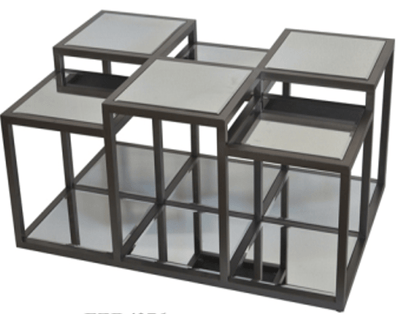 Multi Level Mirror Coffee Table - Al Rugaib Furniture
