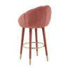Myla Salmon Swivel Bar Stool Stools| TOV