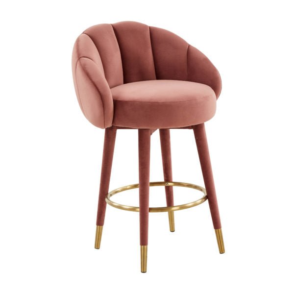 Myla Salmon Swivel Counter Stool Counter Stools| TOV