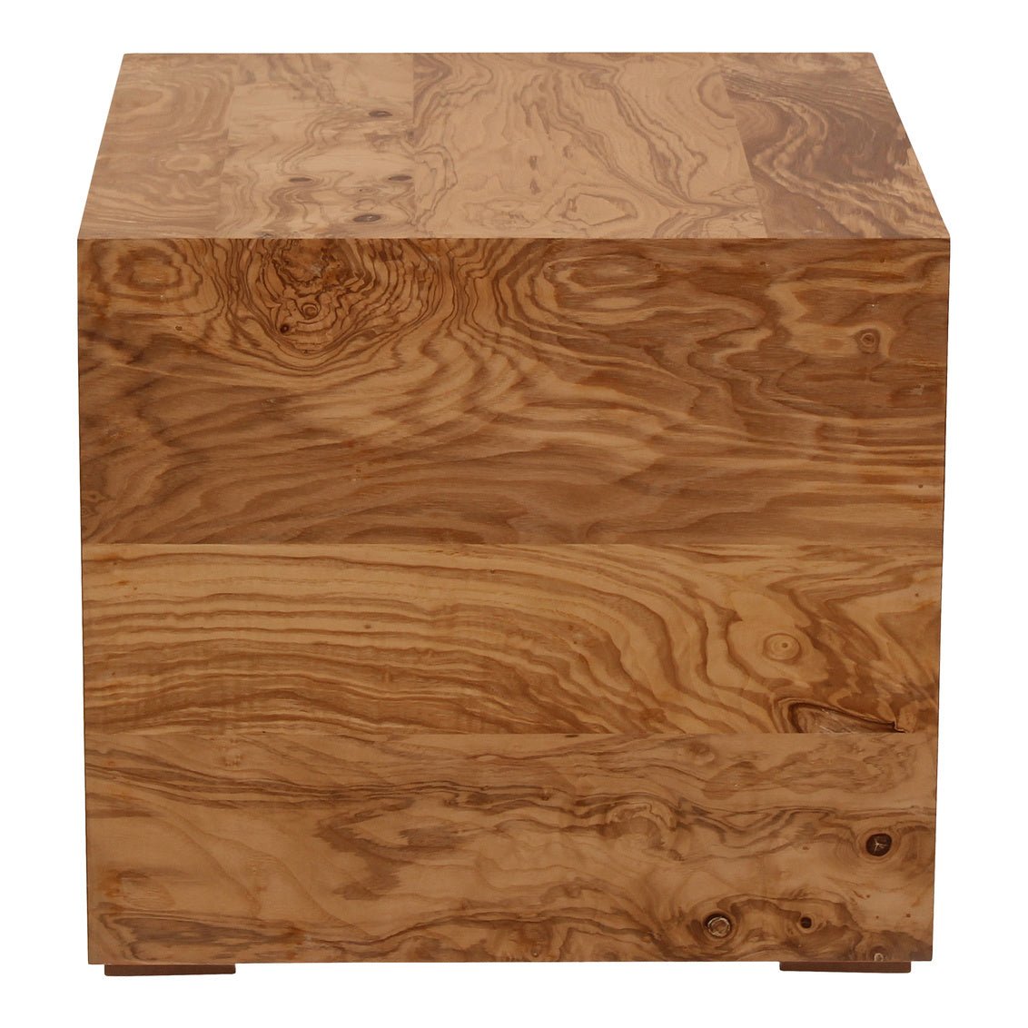 Nash Side Table Honey Brown Burl Accent & End Tables| Moe's Home