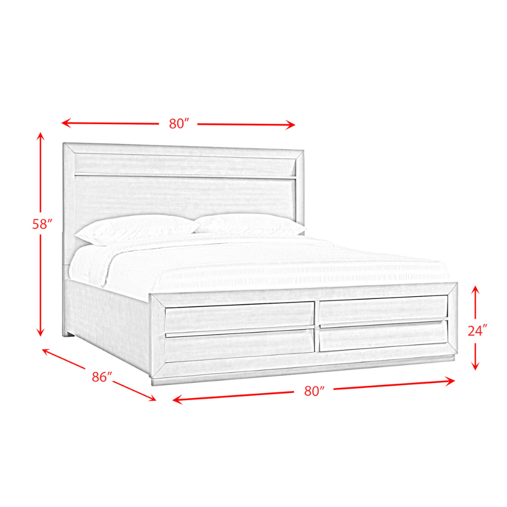 Nashville Grey Bed Beds| Roots Furniture