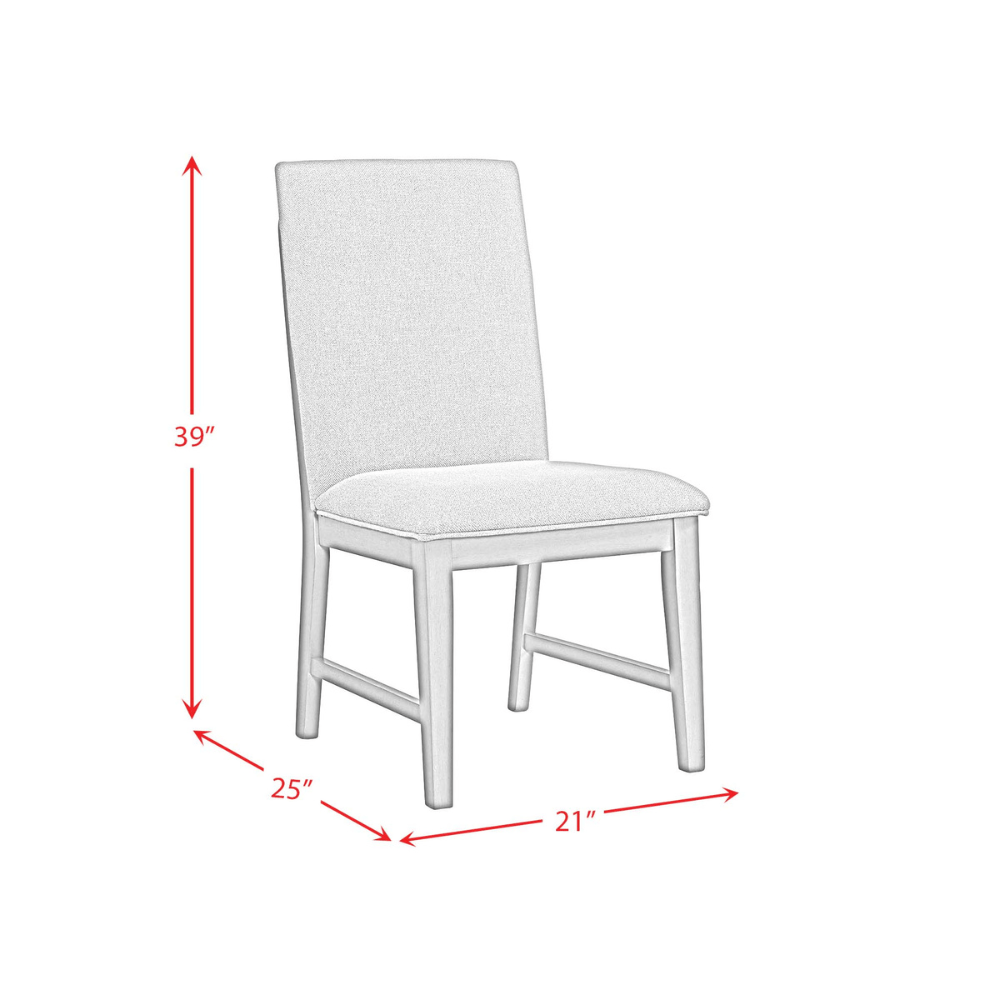 Nashville Grey Dining Table Fabric Ladder Back Side Chair Dining Chairs| Roots Furniture