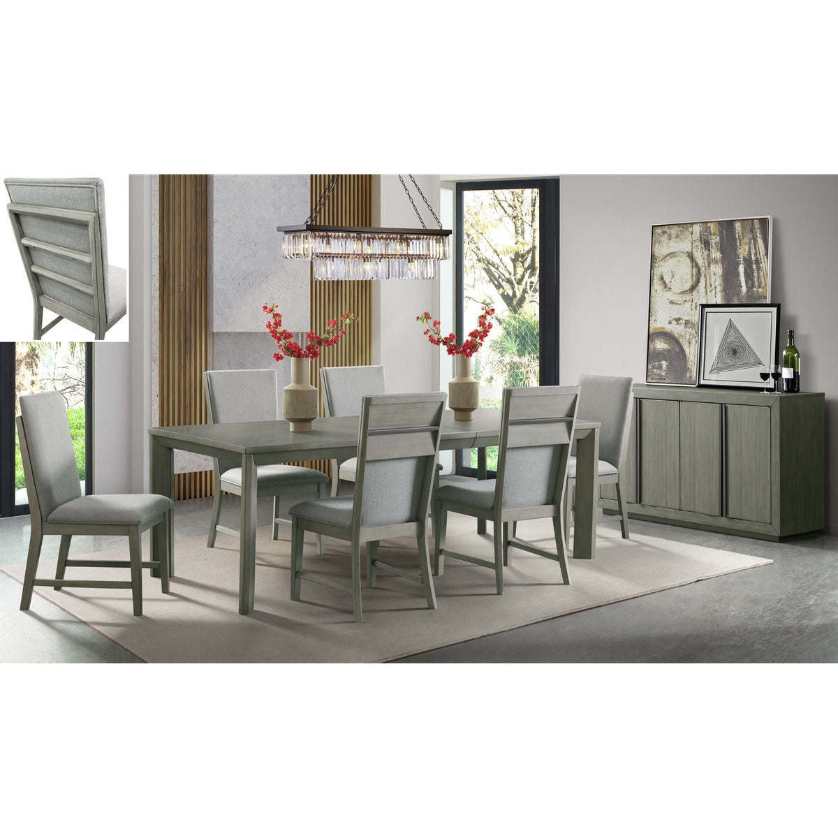 Nashville Grey Dining Table Set - No Server Dining Room Sets| Roots Furniture