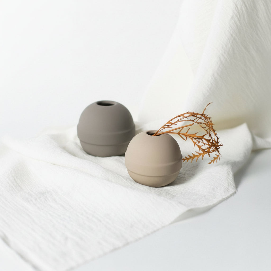 **Naturalist Planter Small Warm Grey Table Decors| Moe's Home