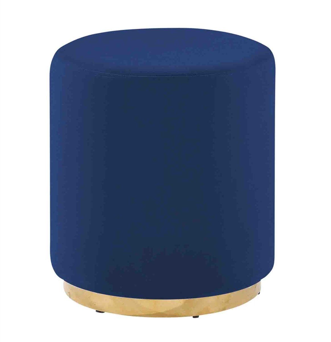 NAVY/GOLD VELVETEEN STOOL Stools| Sagebrook Home