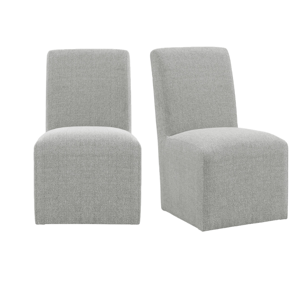 Nero Dining Side Chair (2 per carton) W/Grey Fabric Dining Chairs| Roots Furniture