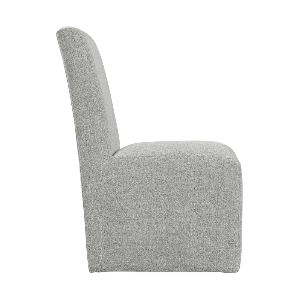 Nero Dining Side Chair (2 per carton) W/Grey Fabric Dining Chairs| Roots Furniture