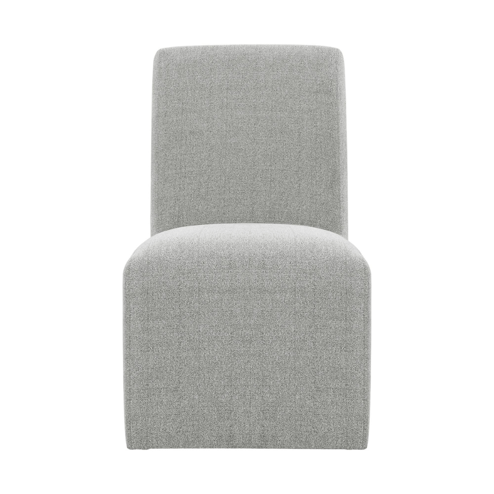 Nero Dining Side Chair (2 per carton) W/Grey Fabric Dining Chairs| Roots Furniture