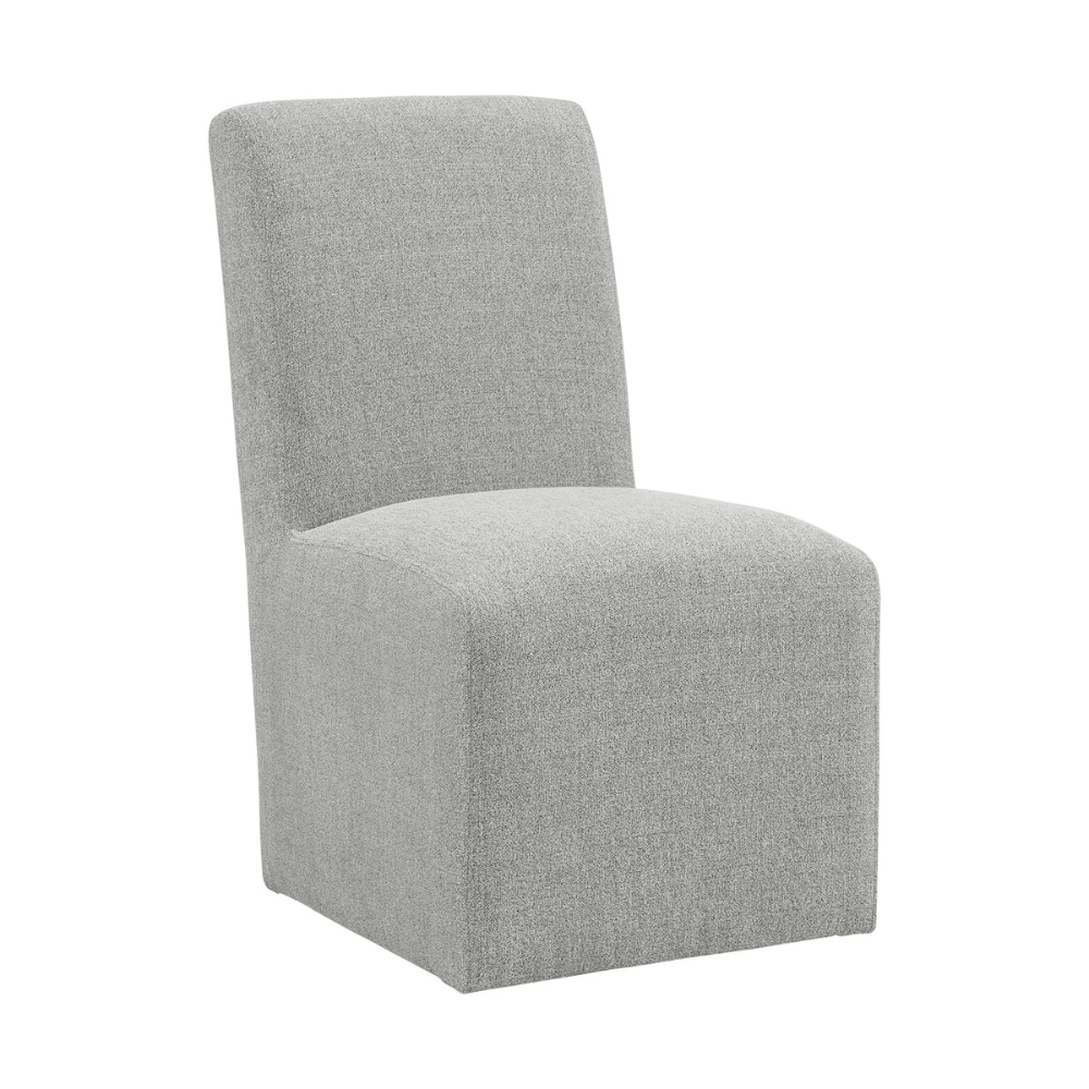 Nero Dining Side Chair (2 per carton) W/Grey Fabric Dining Chairs| Roots Furniture
