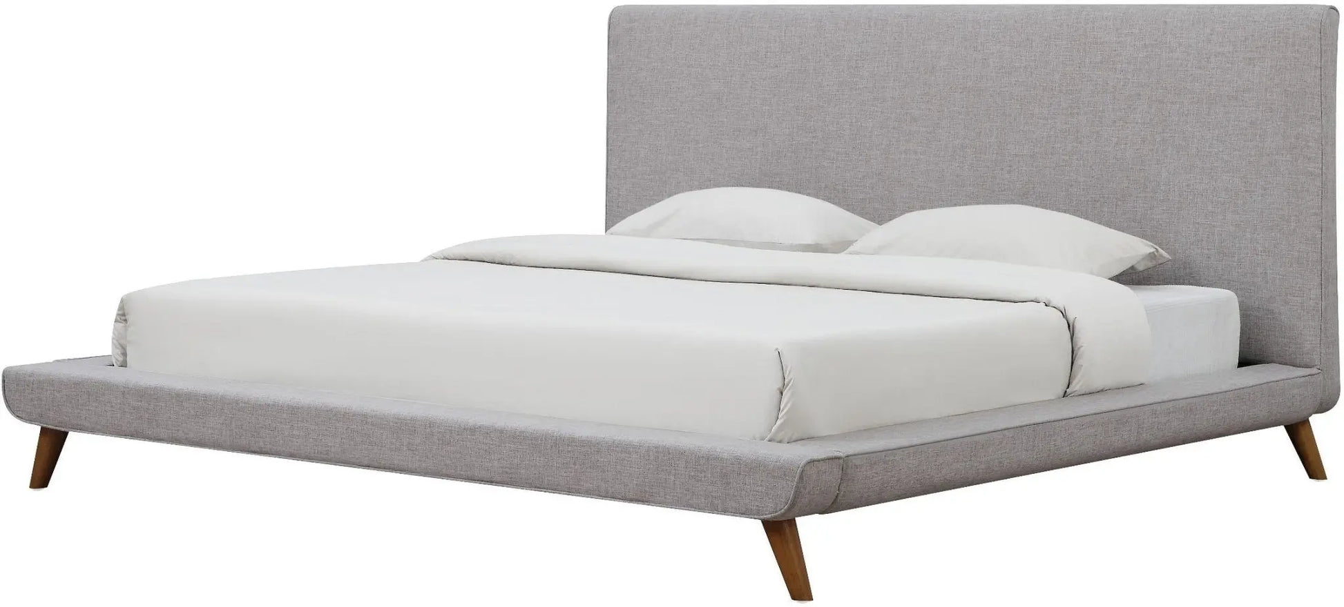 Nixon Beige Linen Bed in Queen Beds| TOV