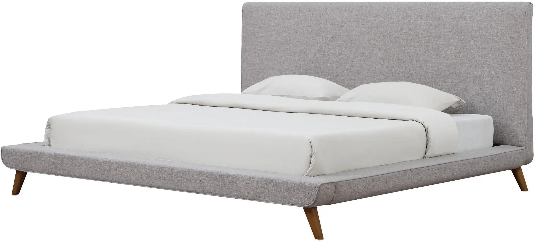 Nixon Beige Linen Bed in Queen Beds| TOV