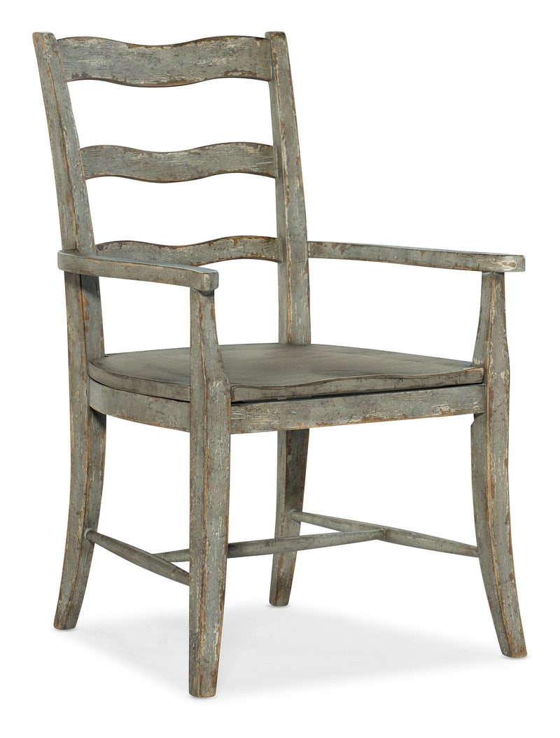 La Riva Ladder Back Arm Chair - 2 per carton/price ea - Al Rugaib Furniture (4688802316384)