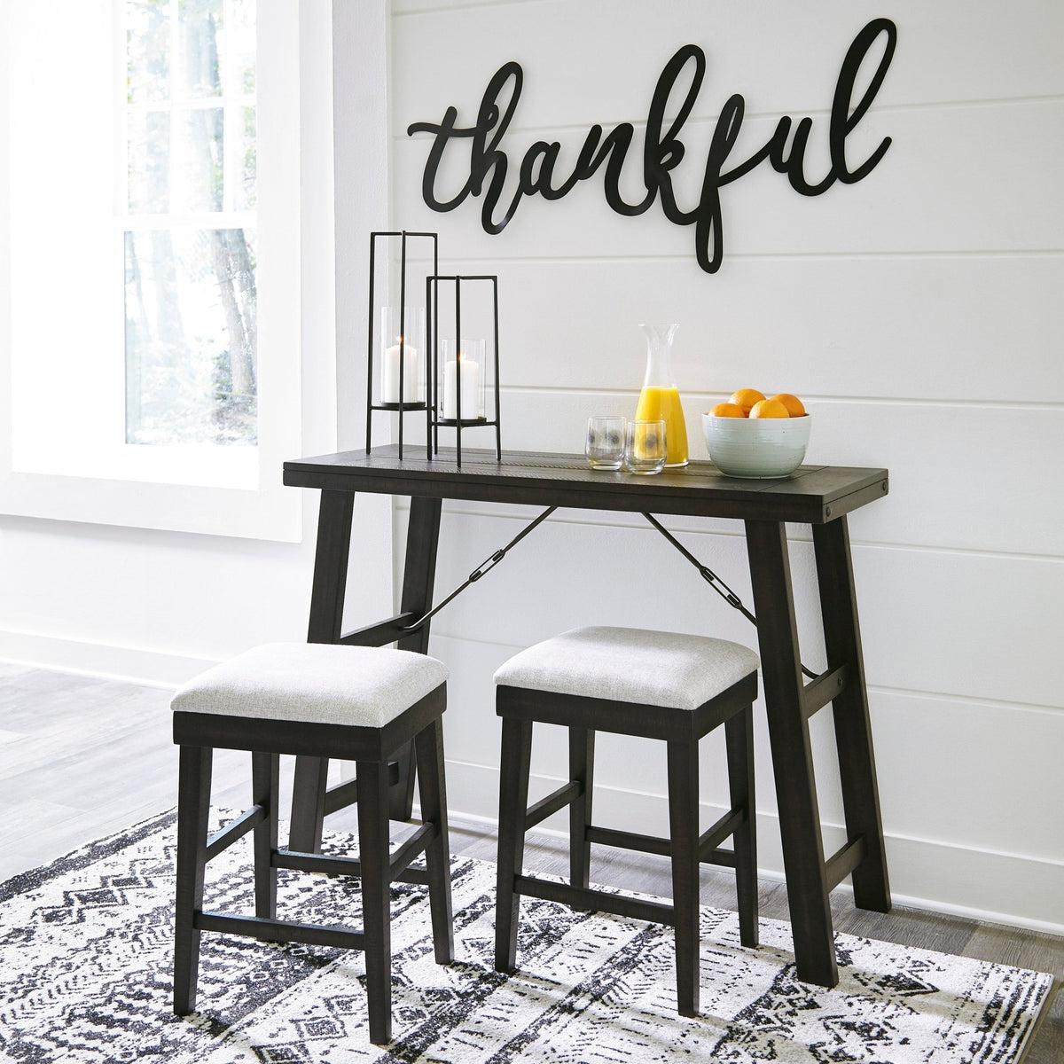 Noorbrook Counter Height Dining Table and Bar Stools (Set of 3) Stools| Ashley Homestore