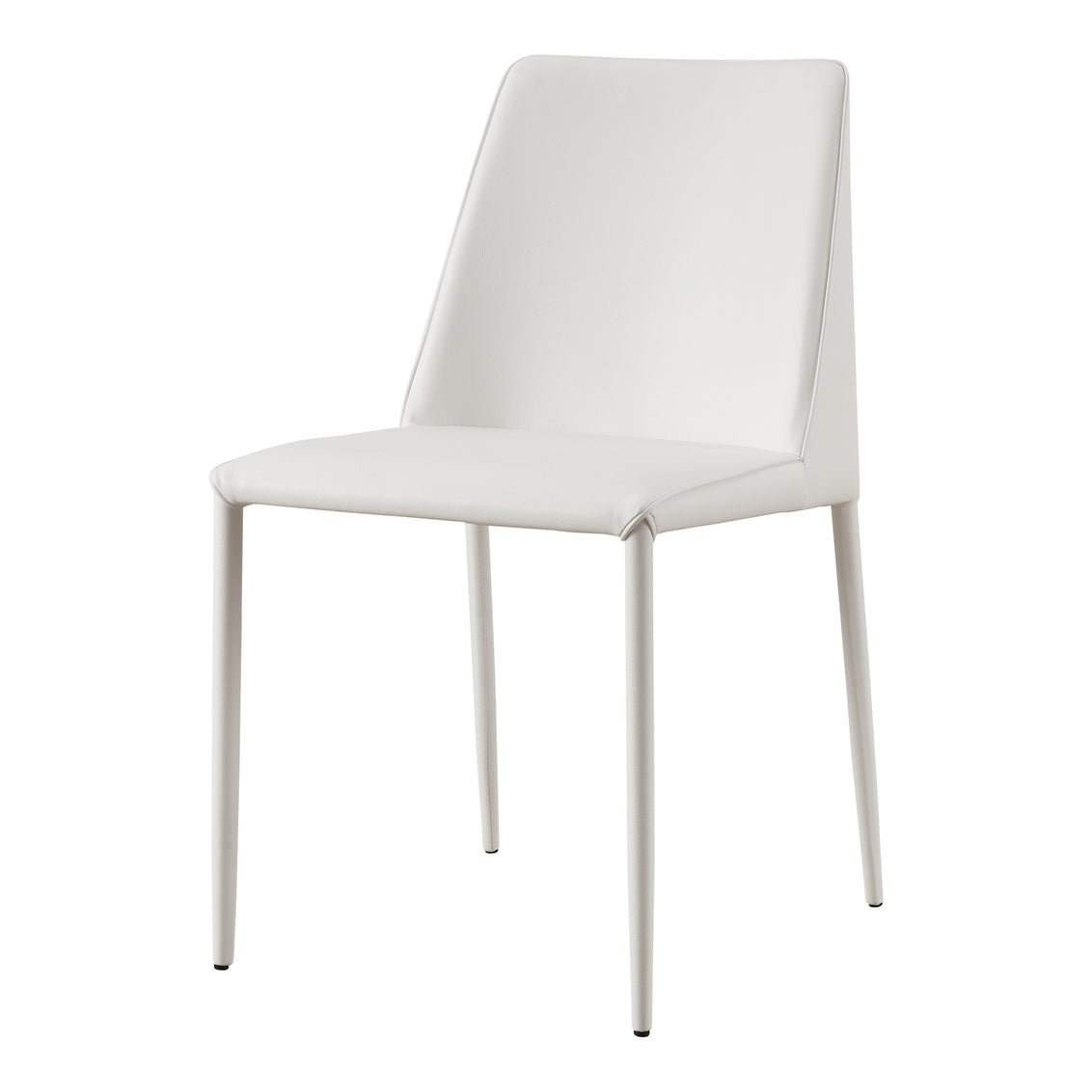 Nora Dining Chair White Vegan Leather-M2 Dining Chairs| Moe's Home